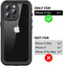 for iPhone 13 Pro Waterproof Case with Built-in Screen Protector, Shockproof Dustproof Full Body Protective IP68 Waterproof Phone Case for iPhone ...