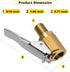 Toolwiz Pack of 4, 5/16 inch Air Chuck for Tires Inflation Brass Valve Attachment Lock On Automotive Repair Qucik Connect Car Compressed Tire Chuc...