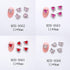 10Pcs Silver Heart Nail Art Charms Rhinestones for Nails Valentine's Day Decals 3D Luxury Love Crystal Nail Rhinestones Gems Love Crystals Diamond...
