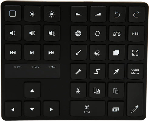 Pomya Mini Drawing Keyboard, 35 Keys Shortcut Drawing Keyboard for Procreate, One Handed Graphic Drawing Keyboard, Ergonomic Shortcut Keyboard for...