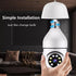 Light Bulb Security Camera Home Wireless WiFi Camera Surveillance Camera Baby Monitor Nanny Cam Pet Camera Video Recording with Audio Remote Contr...