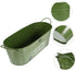 Vintage Flowerpot Plant Container Bucket Metal Pail Flower Pot Raised Garden Boxes Farmhouse Plant Buckets Garden Planter Container Metal Flower B...