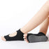 2 Pairs Toeless Yoga Socks Non-Slip Grips for Pilates Ballet Dance Barefoot Workout Cotton Open Toe Sports Socks...