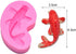 2Pcs/Set Koi Fish & Goldfish Fondant Mold, Carp Silicone Molds for Chocolate Candy Cake Cupcake Decoration Gum Paste Polymer Clay Soap Resin Crayo...