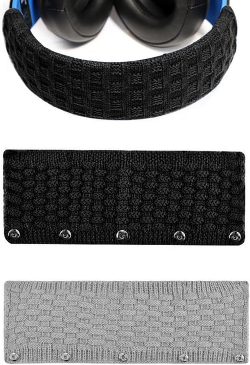 2 Pack Knit Headband Cover Universal Fabric Knitted Head Band Protector Cushion Pad Replacement for ATH m50x Bose QC35 II AKG K712 Pro Sennheiser ...
