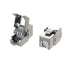 LINKUP - RJ45 Connectors Cat6A (2 Pack) Shielded Keystone Jack Zinc-Alloy Housing Modular Termination | 10G Easy Internet Tool Free Jacks | for Ca...