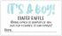 50 Blue Watercolor It’s A Boy Diaper Raffle Tickets - Boy Baby Shower Game...
