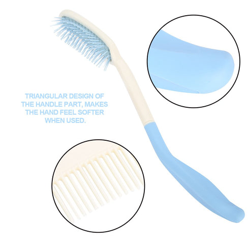 Long-handled Comb - Hair Brush Massage Scalp Comb Side Bendable Comb Hair Care Set Anti-static Hair Health Care Set Smooth Relax Scalp for Men Wom...