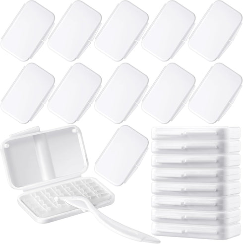 Sinmoe 40 Pack Braces Dental Wax Orthodontic with Storage Case and Small Plastic Cutter Repair Kit for Dental Care Braces Wearer Braces Brackets (...
