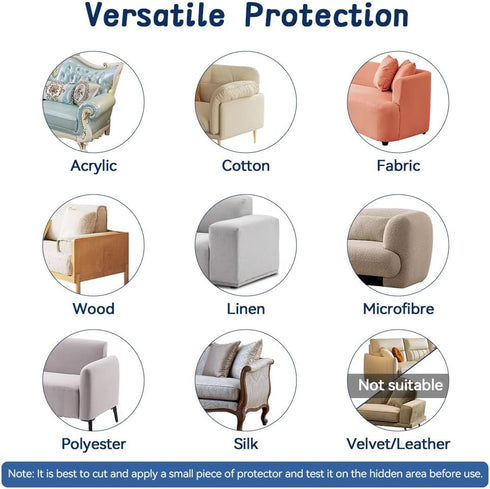 10 Pack Cat Scratch Furniture Protector, 5 Pack 17" x 12" and 5 Pack 17" x 10" Cat Scratch Deterrent Tape, Anti Scratch Couch Protector for Cats (...