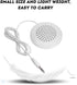 ASHATA Portable Pillow Speaker, Mini Stereo Speaker with 3.5mm Aux Plug for MP3, Phone, CD Player, etc (White)...