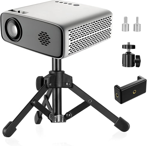 Mini Projector Stand, Table Top Mini Projector Tripod Stand with Tilt Angle Adjustable Small Tripod for Projector Mini, Cameras, DSLR, Smartphones...
