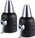 Feekoon Jet Nozzle with Shut Off, 3/4" GHT Sweeper Garden Hose End Zinc Nozzle with Shut Off Valve, Water Hose Sprayer Jet Nozzle for Garden Water...