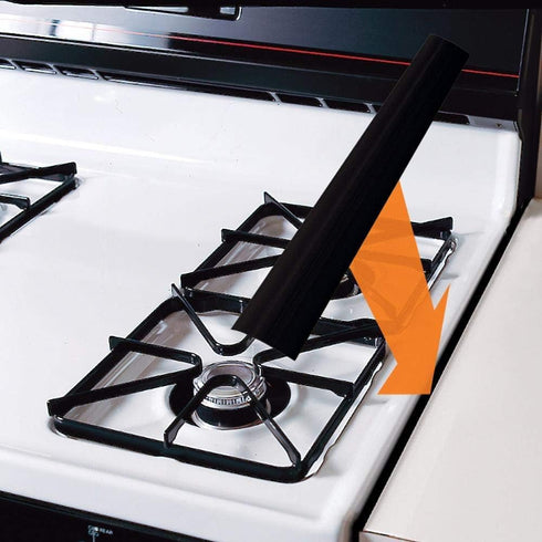 Kitchen Stove Counter Gap Cover (2 Pack) Silicone Gap Cover with Heat Resistant Wide & Long Gap Filler Used for Protect Gap Filler Sealing Spills in Kitchen Counter, Stovetops Black 21 Inches