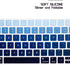 Silicone Keyboard Cover Skin Protector for Magic Wireless Bluetooth Keyboard MLA22LL/A (A1644,2015 Released) European ISO Layout,Ombre Blue...