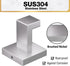 HITSLAM Towel Hooks for Bathroom Wall Mounted, Brushed Nickel Bathroom Towel Hook, SUS304 Stainless Steel Robe Hook and Coat Hooks, Square Wall Ho...