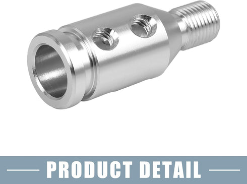 Gear Shift Knob Adapter Kit Universal with 4 Rubber Hoses M12x1.25 Lever Cover Head Metal...