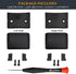 Cloud 2 Hinge Buckles as Same as The OEM Cloud II Slider Clamps Good Fit Hinge Side Covers Parts Replacement for HyperX Cloud 2 Wired/Cloud Wired/...