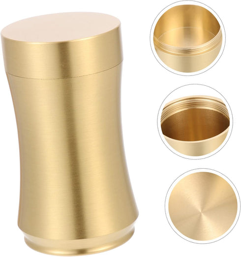 Zerodeko Tea Pot Copper Craft Coffee Bean Storage Tea Coffee Sugar Storage Container Delicate Storage Holder Delicate Tea Leaf Organizer Sealed Ti...