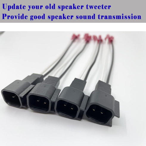 4 Pack 72-5600 Speaker Harness Replacement for Ford Speaker Wire Harness Adapter Replacement for Ford F150 F250 Escape Mustang Lincoln Mercury Maz...