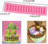 (Set of 2) Green Grass and Garden Picket Fence Silicone Fondant Mold Chocolate Candy Gumpaste Mold Cake Border Decorating Tool Polymer Clay Mold...