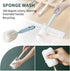 Bottle Soft Brush -2Pcs Sponge Bottle Brush Soft and Easy to Clean, Baby Bottle Sponge Brush Can Effectively Remove The Stain Residue On The Botto...