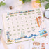 Dwpetzo 278Pcs Seasons Landscape Scrapbooking Journaling Sticker Book Precut, 3 Assorted Adhesive Washi, PET, and Paper Materials Stickers for Jun...