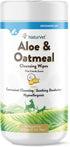 NaturVet Aloe & Oatmeal Cleansing Wipes for Dogs & Cats 60 Count...