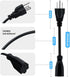3 Prong Extension Cord Black 10A/125V/18AWG NEMA 5-15P to NEMA 5-15R Power Cable Extension,Applicable to PC,Monitor,TV,Electrical Appliances and M...