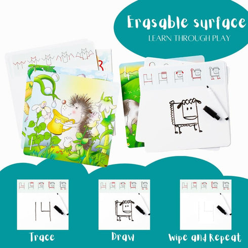 Drawing with Numbers Learn How to Draw Animals Step by Step Birthday Gift for Preschoolers and Kids Age 3-6...
