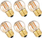 G40 G14.5 E26 LED Bulb Amber 1W Low Watt Edison Bulb 10 Watt Warm White 2200K Vintage LED Globe Night Light Bulb for Ceiling Fan, Chandelier, Vani...