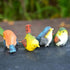 Zerodis Miniature Bird Decorative Figurines, Pack of 4 Resin Birds Animal Figurine Decoration Mini Simulation Cute Garden Statue Birds Figures Dec...