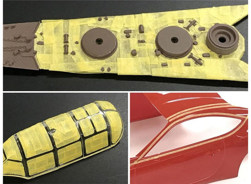 Tamiya TAM87206 87206 Masking Tape 1 mm/18 m, Model Making, Accessories...