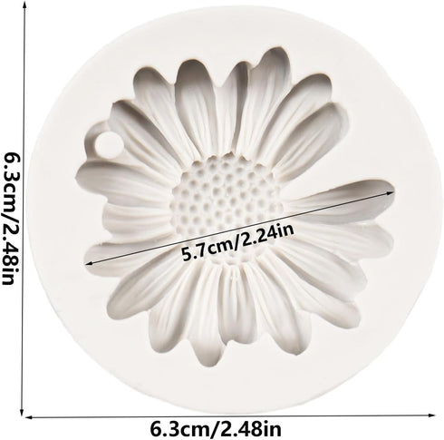 Chrysanthemum Flower Silicone Mold Flower Fondant Cake Baking Molds For Cake Decoration Cupcake Topper Candy Chocolate Sugar Craft Polymer Clay Gu...