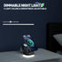 Alarm Clock + 3 in 1 Charging Station + Night Light, iphone iwatch airpod wireless charging dock, magsafe phone watch charger stand, travel charge...