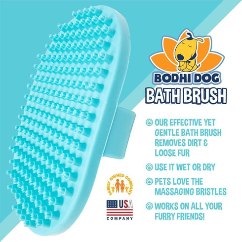 Bodhi Dog Shampoo Brush | Pet Shower & Bath Supplies for Cats & Dogs | Dog Bath Brush for Dog Grooming | Long & Short Hair Dog Scrubber for Bath |...