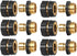 HQMPC Garden Hose Connector Garden Hose Quick Connector Male and Female 3/4" GHT 6 SETS …...