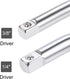 uxcell 1/4" & 3/8" Drive Socket Breaker Set, L Shape Extension Bar Wrench, CR-V...