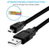 Replacement USB Camera Transfer Data Charging Cable Cord for Sony Cybershot Cyber-Shot DSCH200, DSCH300, DSCW370, DSCW800, DSCW830, DSC-H200, DSC-...