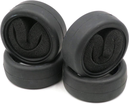 hobbysoul 4pcs RC 1/10 On Road Slick Tire Rubber Tyre Fit for 1:10 Touring Drift Car Wheel Rim …...
