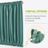 PONY DANCE Sidelight Door Curtain - Rod Pocket Blackout Panels Window Curtain Drapery Privacy Protect for Sliding Glass French Door with Bonus Tie...