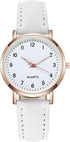 Classic Women's Wrist Watches with Easy-to-Read Luminous Dial, Quartz Movement and Leather Band - Vintage Small Face Round Watches for Ladies...