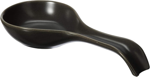 OGGI Ceramic Spoon Rest- Spoon Rest for Stove Top, Spoon Holder for Countertop, Kitchen Decor for Counter, Coffee Bar Accessories, Black...