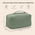 HBselect Travel Makeup Bag, Large Capacity Cosmetic Bags for Women,Waterproof Portable Pouch Open Flat Toiletry Bag Make up Organizer with Divider...