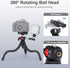Koolehaoda Mini Tripod Stand, 3 in 1 Flexible Tripod for iPhone Camera, Octopus Tripod with 1/4'' Screw Hidden Phone Holder & Cold Shoe for GoPro ...