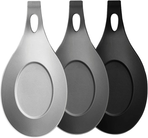 3 PCS Spoon Rest for Stove Top, Heat Resistant Flexible Silicone Kitchen Utensil Rest Ladle Spoon Holder for Stove Top – for Cooking Spatula, Ladl...