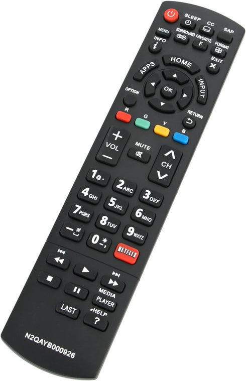 New N2QAYB000926 Remote Control fits for PANASONIC LED-LCD Smart HDTV TC39AS530 TC-39AS530 TC39AS530U TC-39AS530U TC40AS520 TC-40AS520 TC40AS520U ...