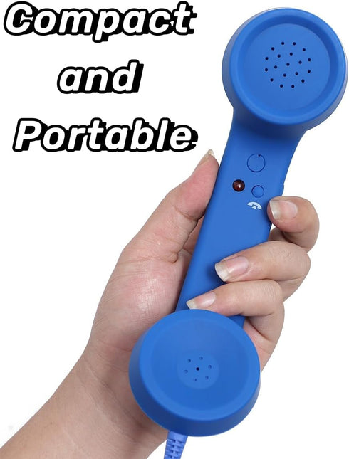 UKCOCO Smart Phone Retro Phone for Cell Phone 3.5mm Retro Phone Handsets for Cell Phones Retro Telephone Handset Retro Headset for Phone Home Phon...