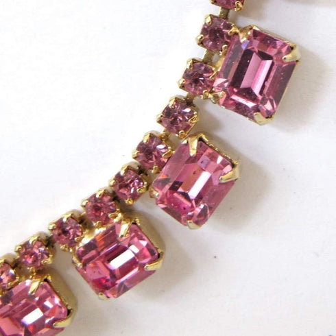 Sew on Rhinestones 50pcs Rectangle Octagon Shaped Rhinestones in Silver Settings Flatback Glass Rhinestone,13x18 mm,Pink...