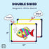 Small White Board Dry Erase Board for Kids Portable 9"x12" Lapboard Travel Drawing Magnetic Mini Whiteboard for Students Teachers School Supplies ...
